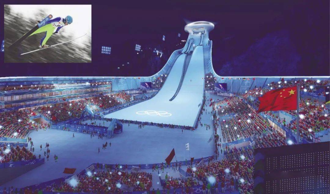 7米的标准跳台赛道组成,是张家口赛区冬奥会场馆群建设中工程量最大