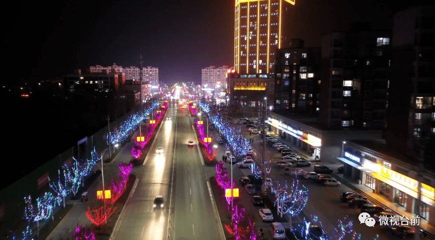 美轮美奂!台前县"梳妆"迎佳节,夜景年味浓!