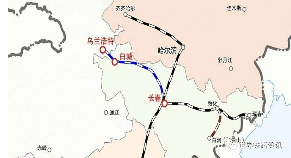 2021年吉林将重点建设3条铁路:包括2条高铁,1条普铁提速