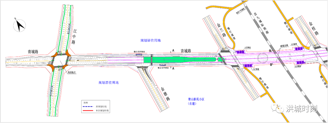 落位新建城西侧