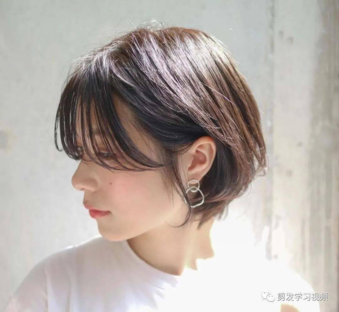 2021最新"干净利落"短发_刘海