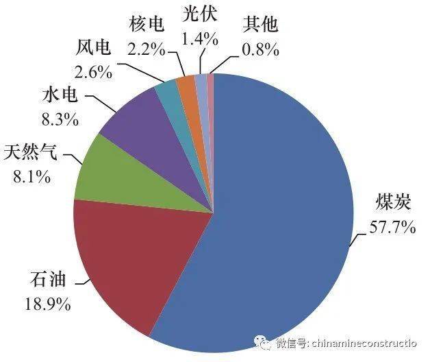 2019 年我国的能源消费结构