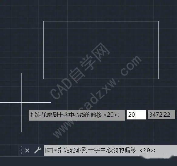 cad mechanical过平板的十字中心线怎么用