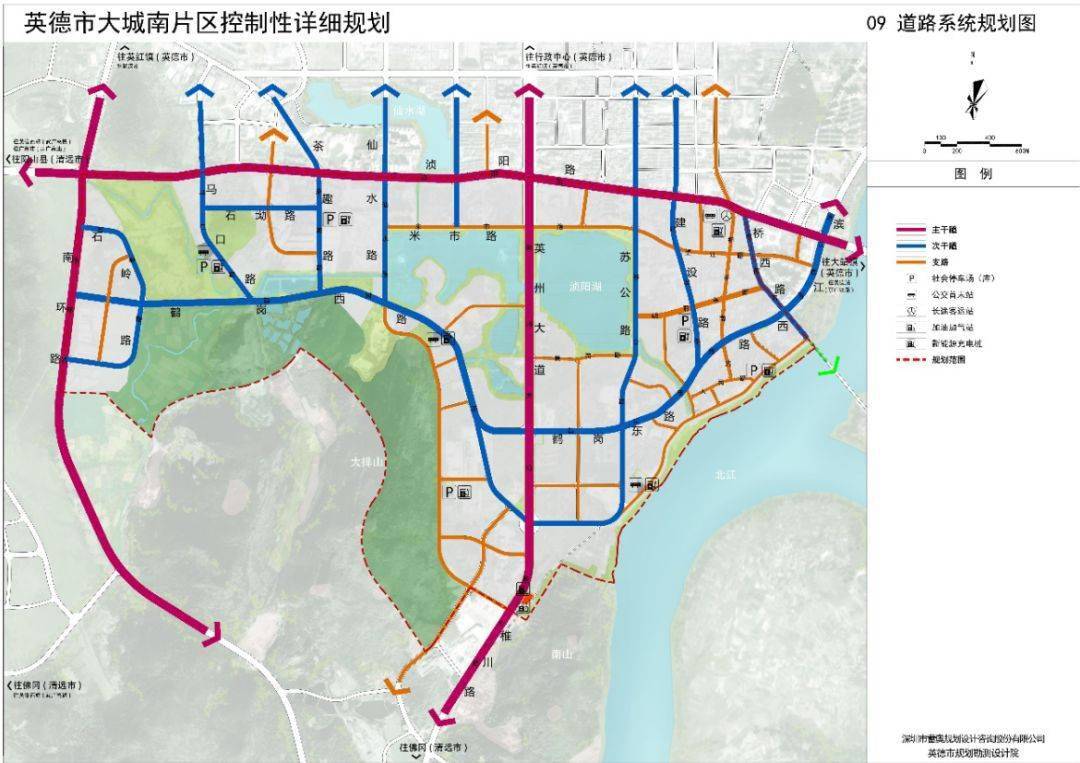 大城南片区交通规划图