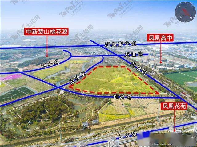 张家港|桃花源旁,起拍楼面价4615元/㎡ 凤凰镇1宗纯宅