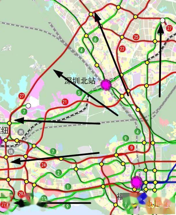 网曝深圳地铁五期规划,15,21,22等7条线纳入