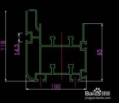 假设现在我需要一种特殊的铝型材,截面如下,我需要用solidworks建立