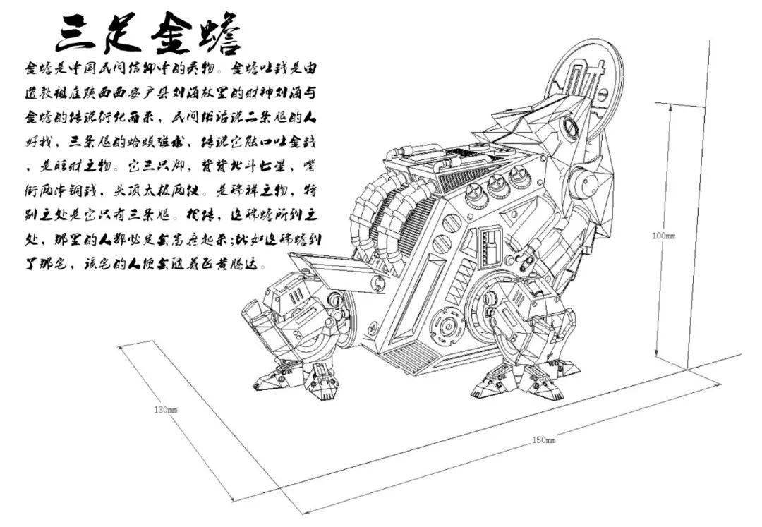 机械招财兽 第一弹---三足金蟾