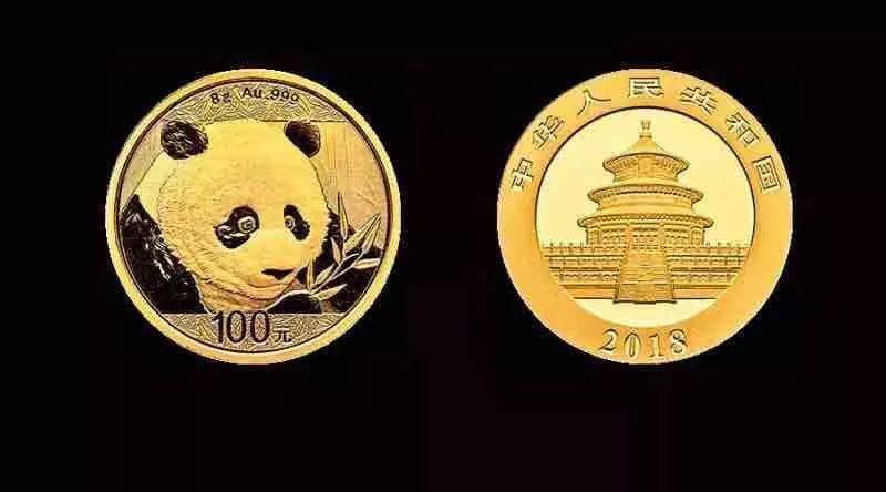 2018年8克熊猫金币