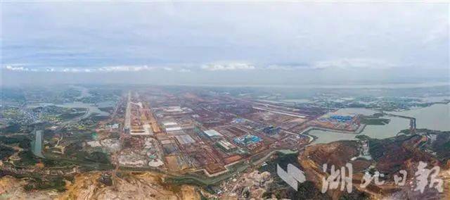 鄂州花湖机场主体工程全速推进,航拍图太震撼了