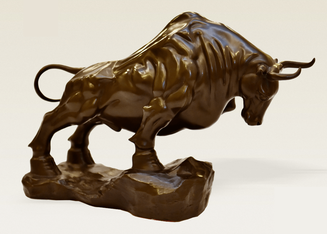 中国证券博物馆藏牛铜像