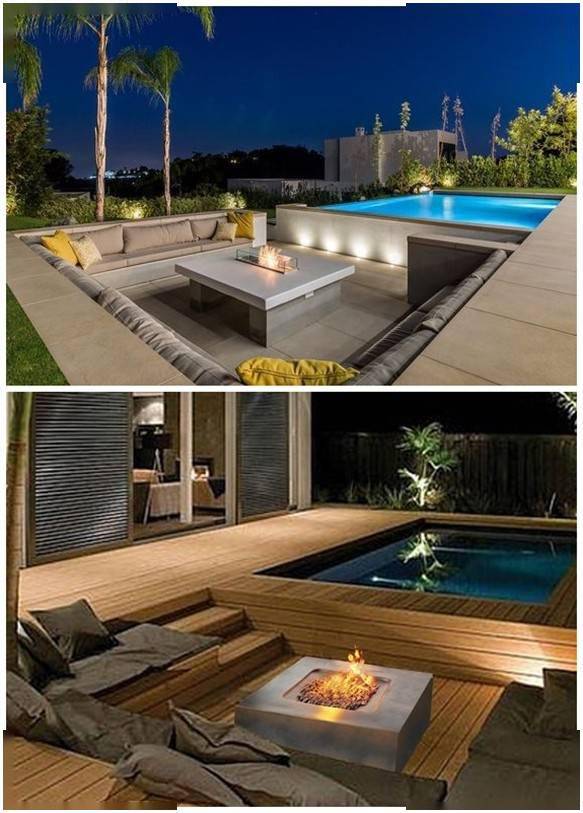 不愧是别墅级的利用,鱼池中间做下沉式,置身水中央,转身就摸鱼