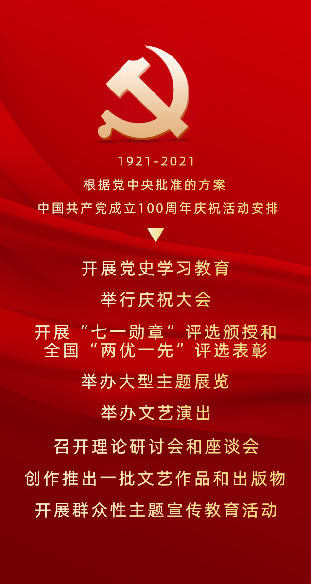 定了!中国共产党成立100周年庆祝活动这样安排