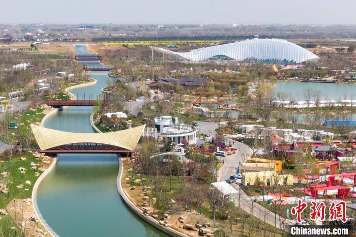 航拍2021扬州世界园艺博览会 移步换景呈现多彩魅力