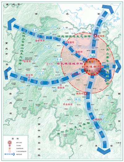 湖南省国土空间总体格局示意图.