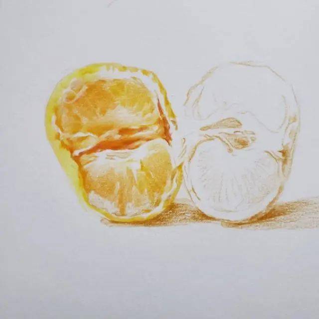 彩铅教程教你画出清新香甜的橘子味