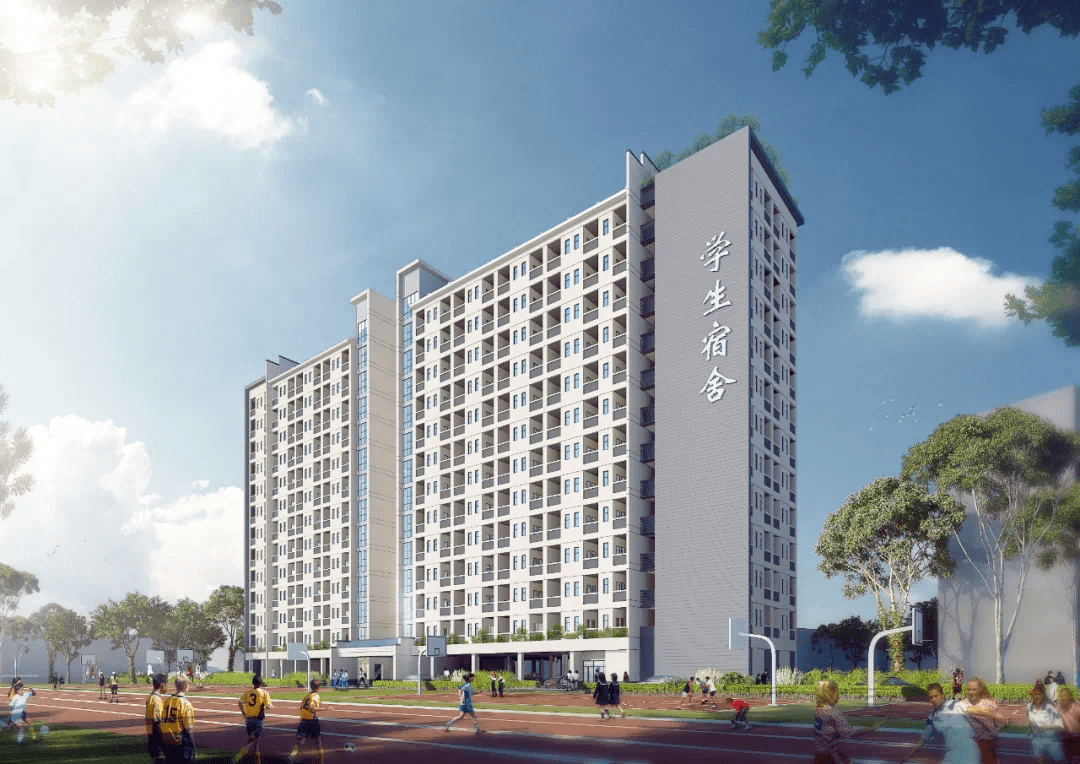 麻涌中学新建宿舍楼效果图