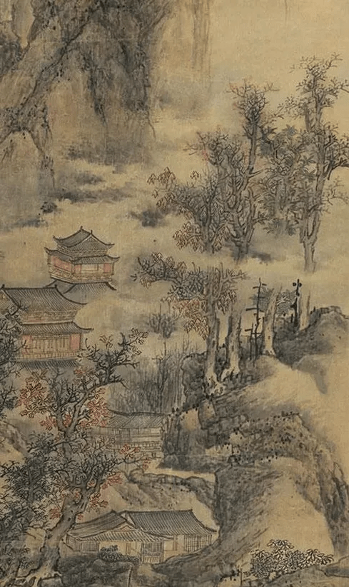 明 蓝瑛《仙山楼阁图》_山水