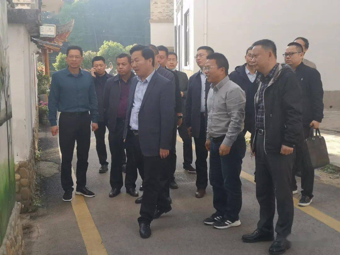 上饶高铁经济试验区党工委书记魏文攻到秋口镇石门村调研