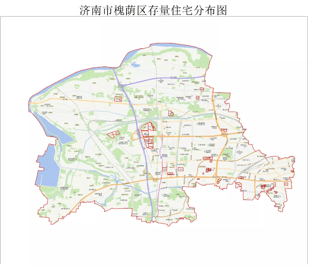 速看济南公布辖区存量住宅用地情况各区分布图来了