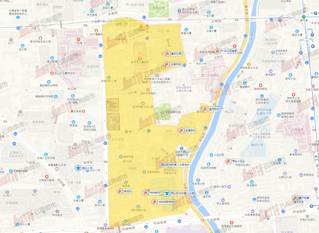 【西山区】2021年昆明小学划片地图②