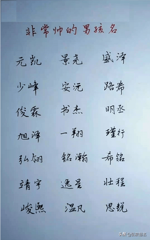 宝宝起名:男孩名字,帅气十足,洋洋盈耳