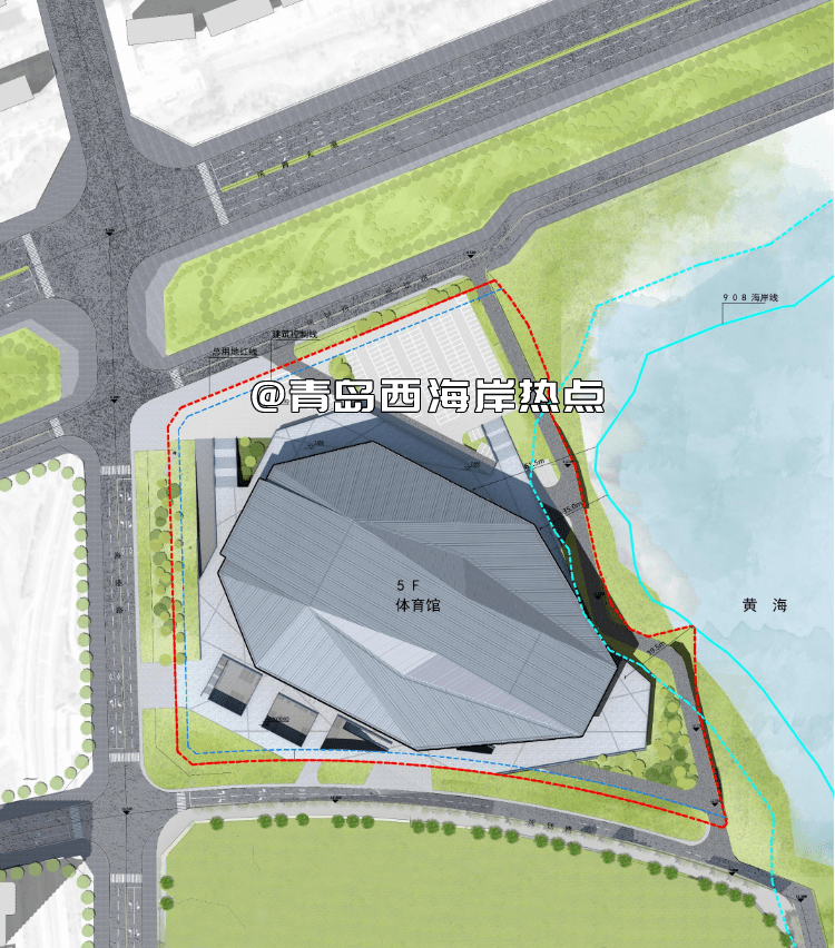 就在04月19,新区对外发布了青岛西海岸新区 奥体中心体育馆项目规划