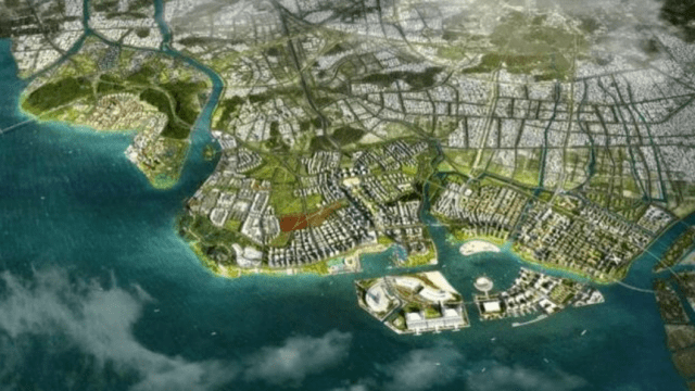 大湾区大学将同步在 东莞市松山湖高新区 和滨海湾新区威远岛设置校区