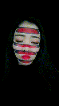 搞笑GIF:妹子,看着你挺漂亮的,假发一摘是个秃顶