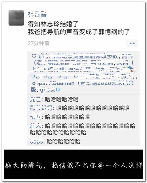 搞笑gif:看到林志玲结婚的新闻后,我爸把导航语音换成了岳云鹏