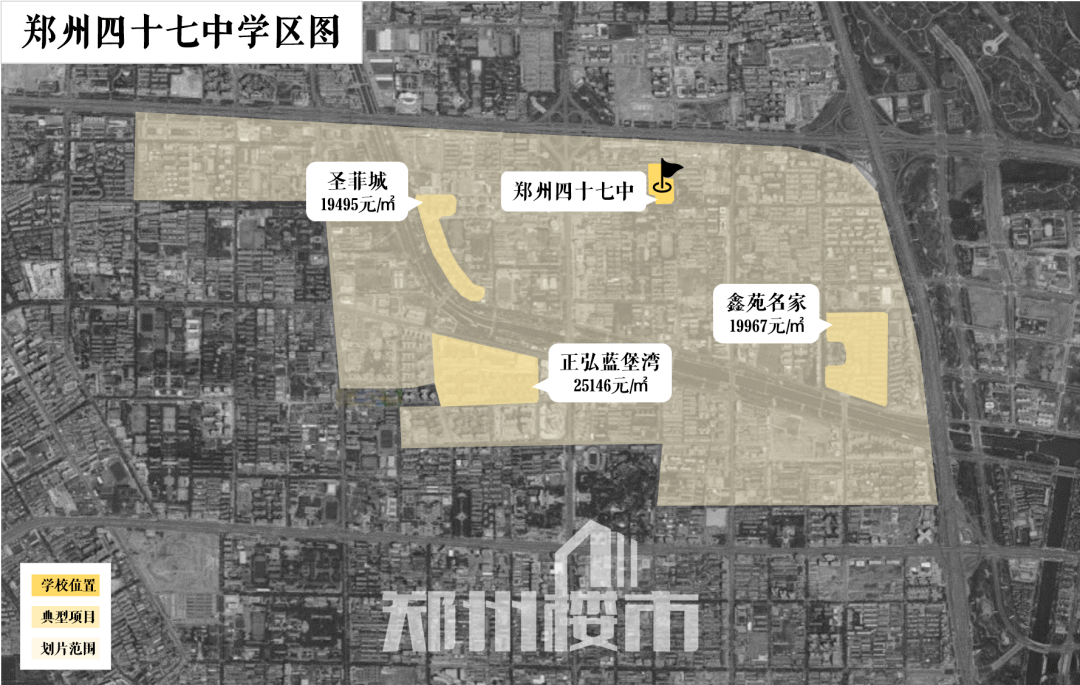 主城区中学学区图来了,找学区房必看!_郑州