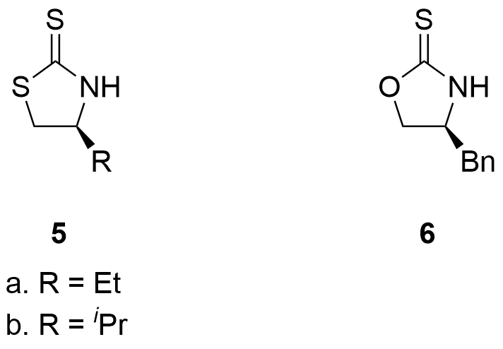 手性恶唑啉-2-硫酮的分子结构(图片来源:参考资料[17][18])