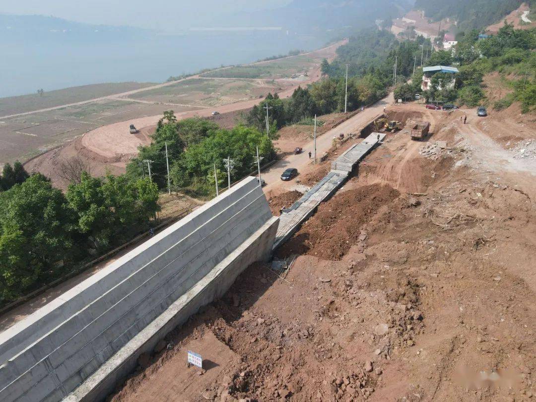 建设中的顺蓬营一级公路顺庆段