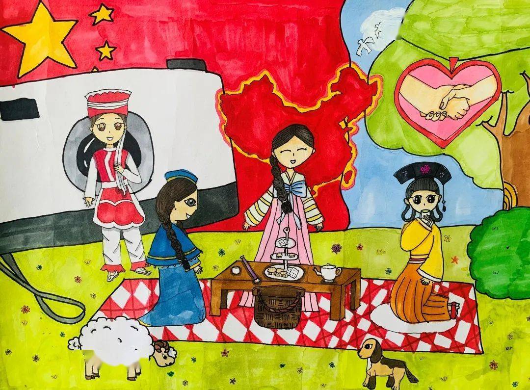 描绘中国梦 传递爱国情,"教育筑梦 礼赞百年"活动迎来第六批绘画作品