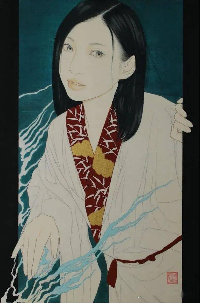 日本现代工笔人物画家九鬼匡规(masachika kuki)艺术绘画作品