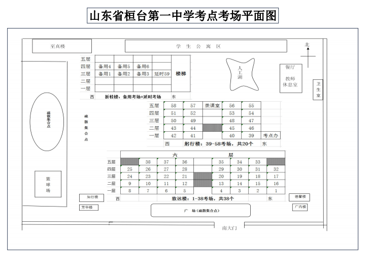 附:考点考场平面示意图