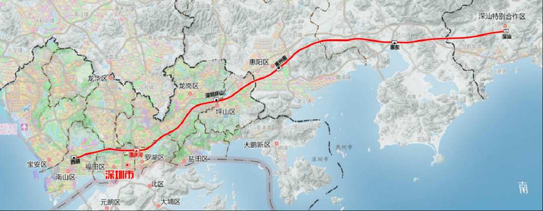 深圳主导建设的第一条高速铁路:深汕铁路先开段主体工程开始施工