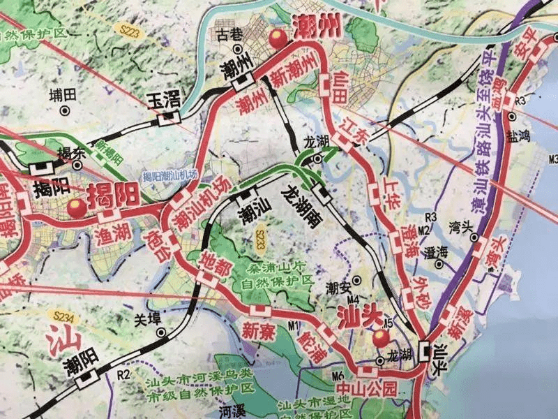 初步规划共10个站,分别为汕头站,龙湖附中站,时代广场站,汕头一中站