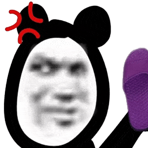 熊猫头表情包 i 想说的话都在我手里了!