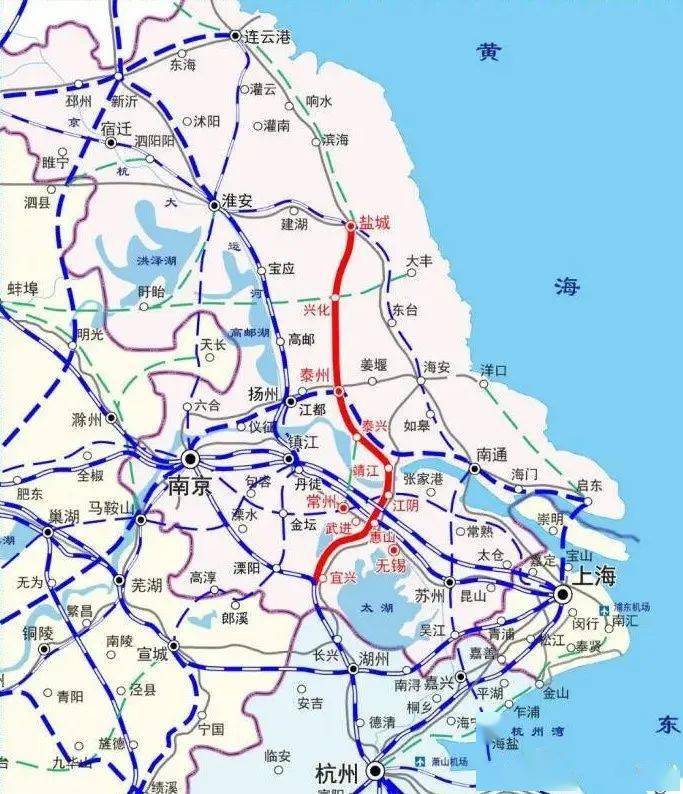 江苏铁路最新"路线图"!这些线路与盐城有关