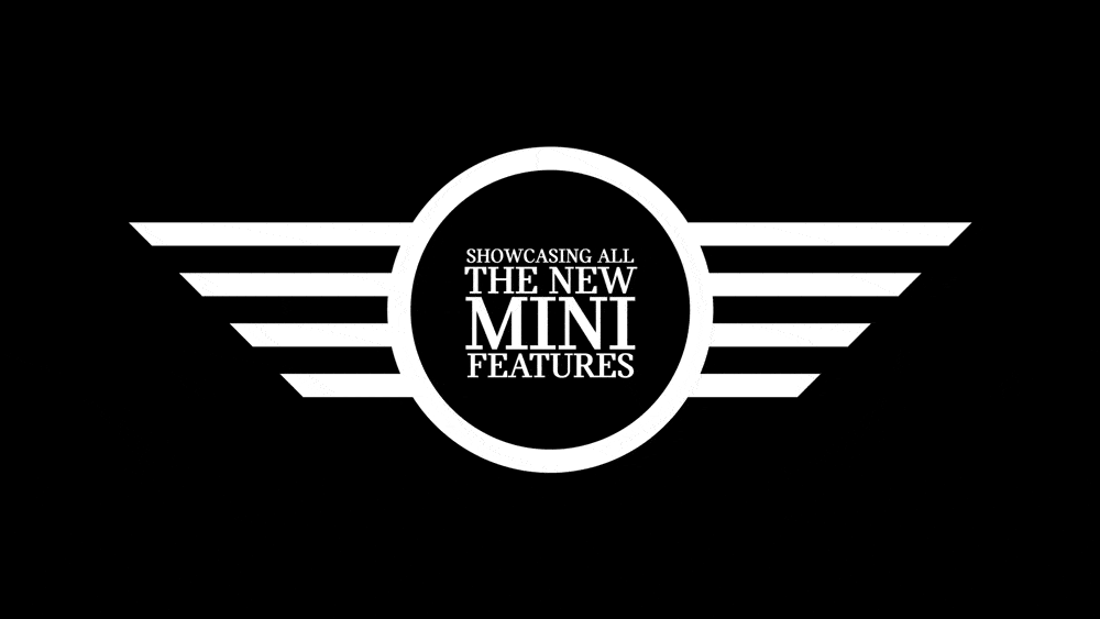 短片一开始将宝马mini的"双翼"logo运用得极致!
