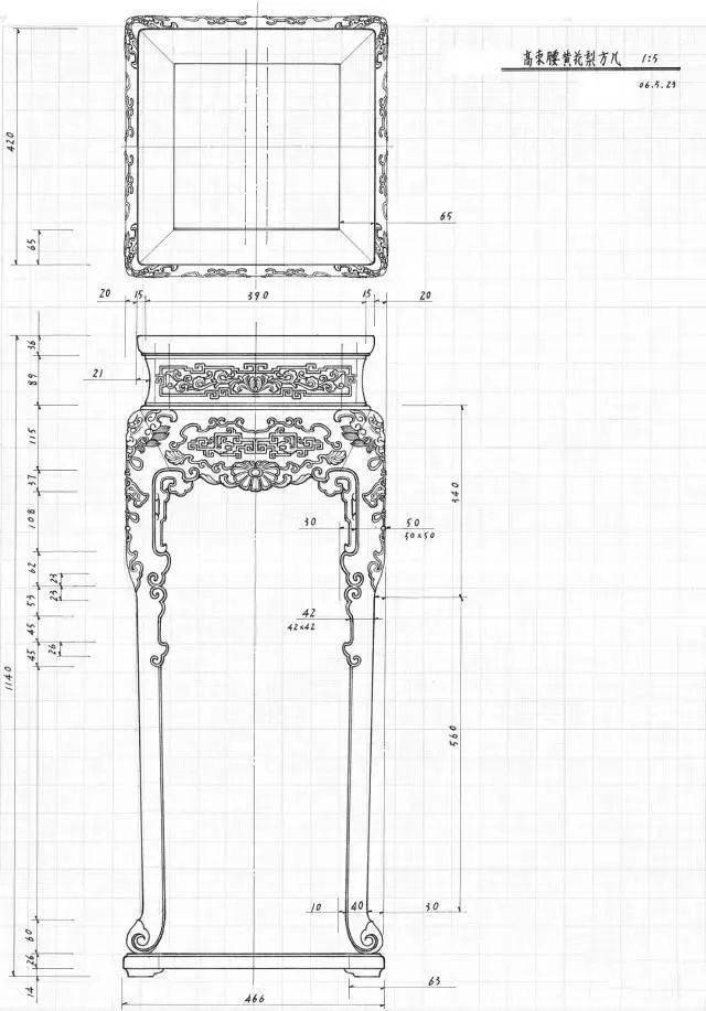 干货分享:中国古典家具制作手绘图纸(100张详情图)