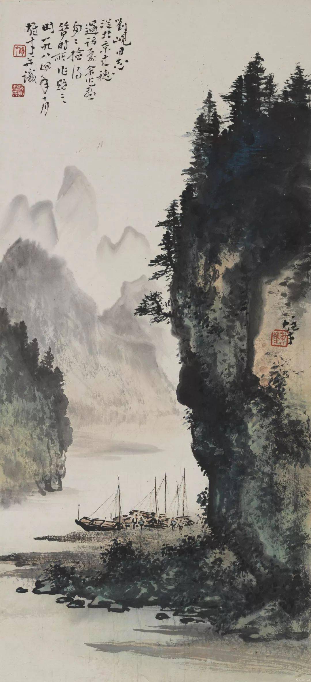 岭南画派大师黎雄才的精品大图!_山水画