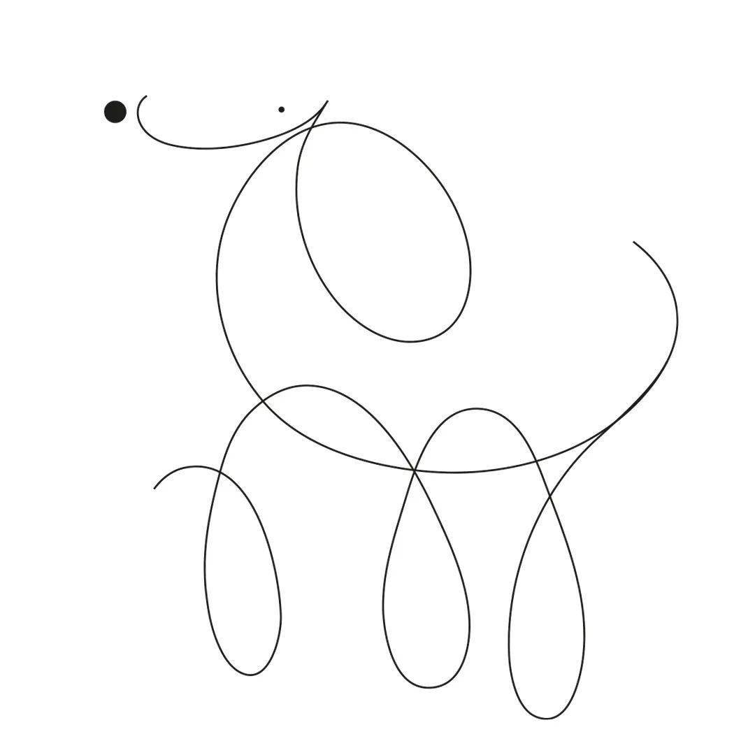 插画|两点之前 流动的一笔