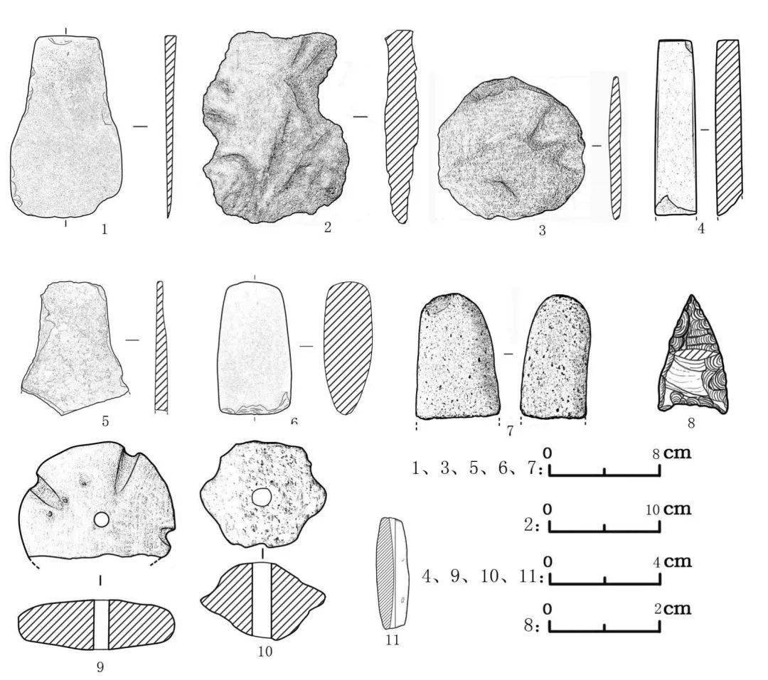 图九:出土青铜时期石器