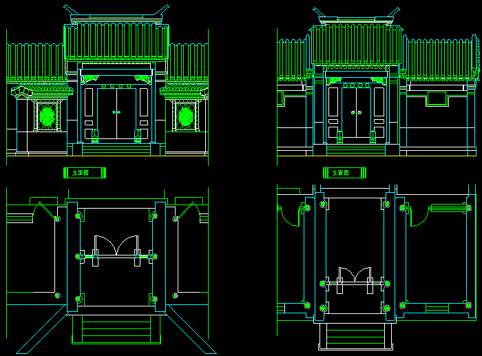 分享中国传统元素古建筑设计图