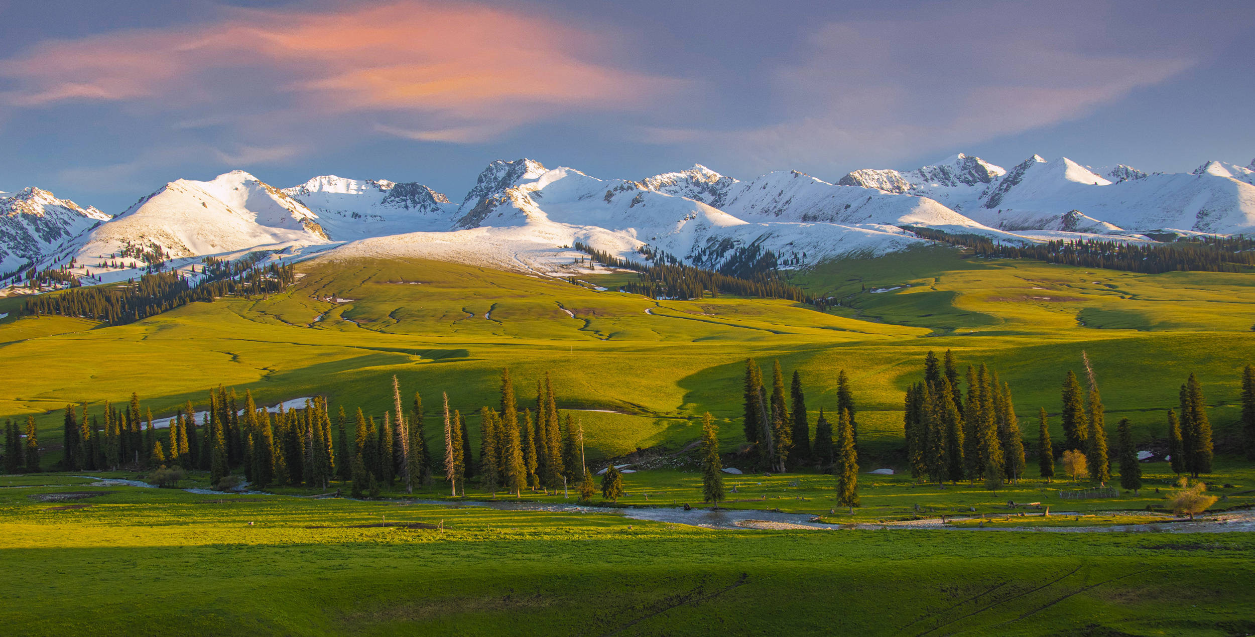 绿水青山丨新疆新源:空中草原风景绝美