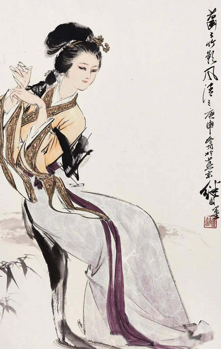 刘继卣把美女画绝了_中国