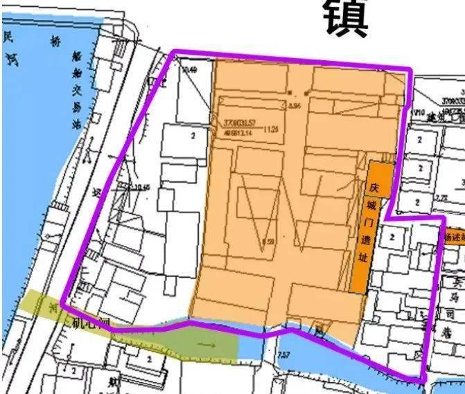 2,淮安老西门大街东首北侧征收 范围为 西长街西,老西门大街北,镇淮