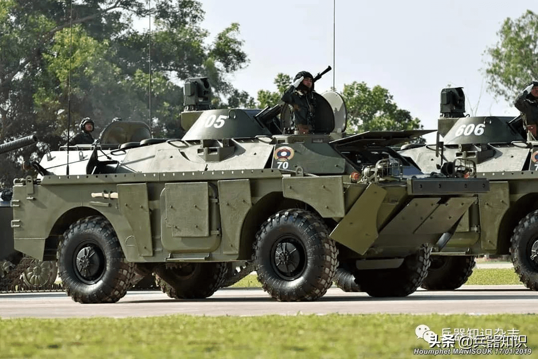 缅甸从俄罗斯采购的brdm-2ms型4%ud74轮式装甲侦察车,是brdm-2的升级